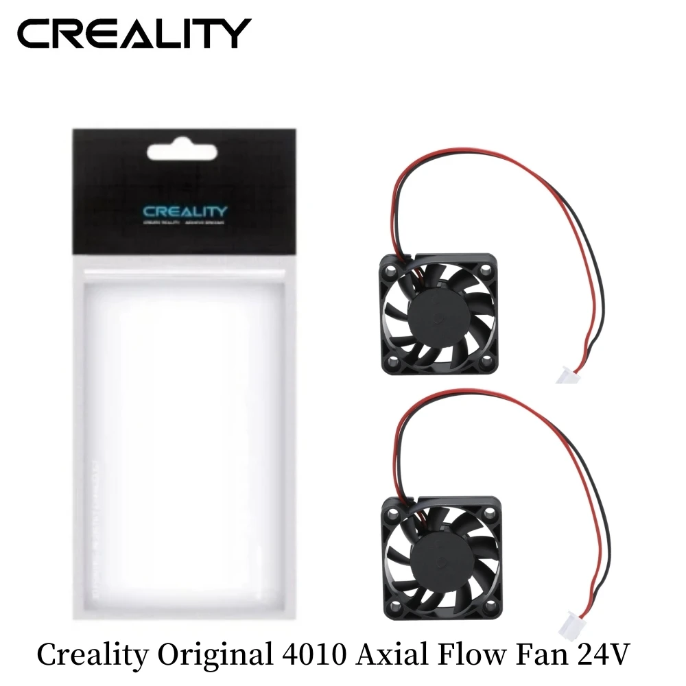 2szt Wentylatory Creality Original 4010, akcesoria do drukarek 3D 4010 Wentylator osiowy 24V, wentylator…