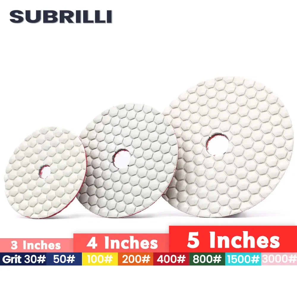 3/4/5inch Diamond Disc Granite Tool Dry Polishing Wheel 80/100/125mm Circles for Marble Polisher Grinder Stone… 3/4/5inch Diamond Disc Granite Tool Dry Polishing Wheel 80/100/125mm Circles for Marble Polisher Grinder Stone…