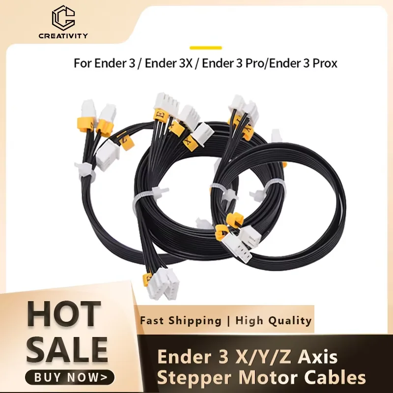 3 SZTUK kabli silnika krokowego Ender-3 X Y Z Axis i dla Ender 3 / Ender 3X / Ender 3 Pro/Ender 3 Prox 3 SZTUK kabli silnika krokowego Ender-3 X Y Z Axis i dla Ender 3 / Ender 3X / Ender 3 Pro/Ender 3 Prox