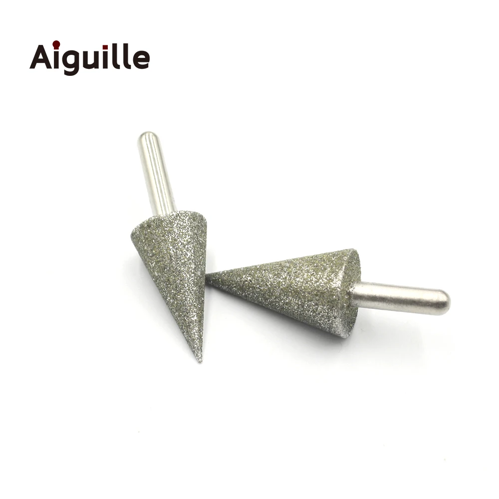 30 kąt shank 6mm 80 # diamentowy punkt szlifowania kamień Jade diamentowe szlifowanie Burr Peeling punkt…