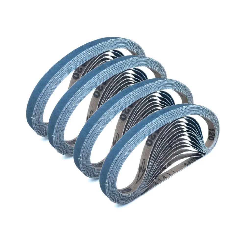 30 sztuk 10x330mm 3/8 „x 13” taśmy szlifierskie topiony tlenek glinu cyrkon taśmy szlifierskie ziarno 40| 60…