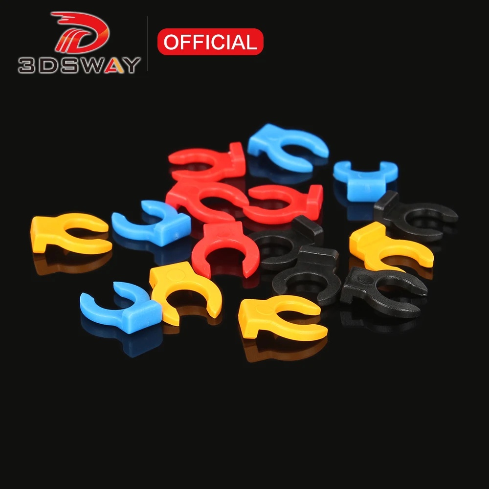 3DSWAY 4 sztuk/partia 3D części drukarki wytłaczarki Hotend pneumatyczne złącze klip prowadnice z blokadą…