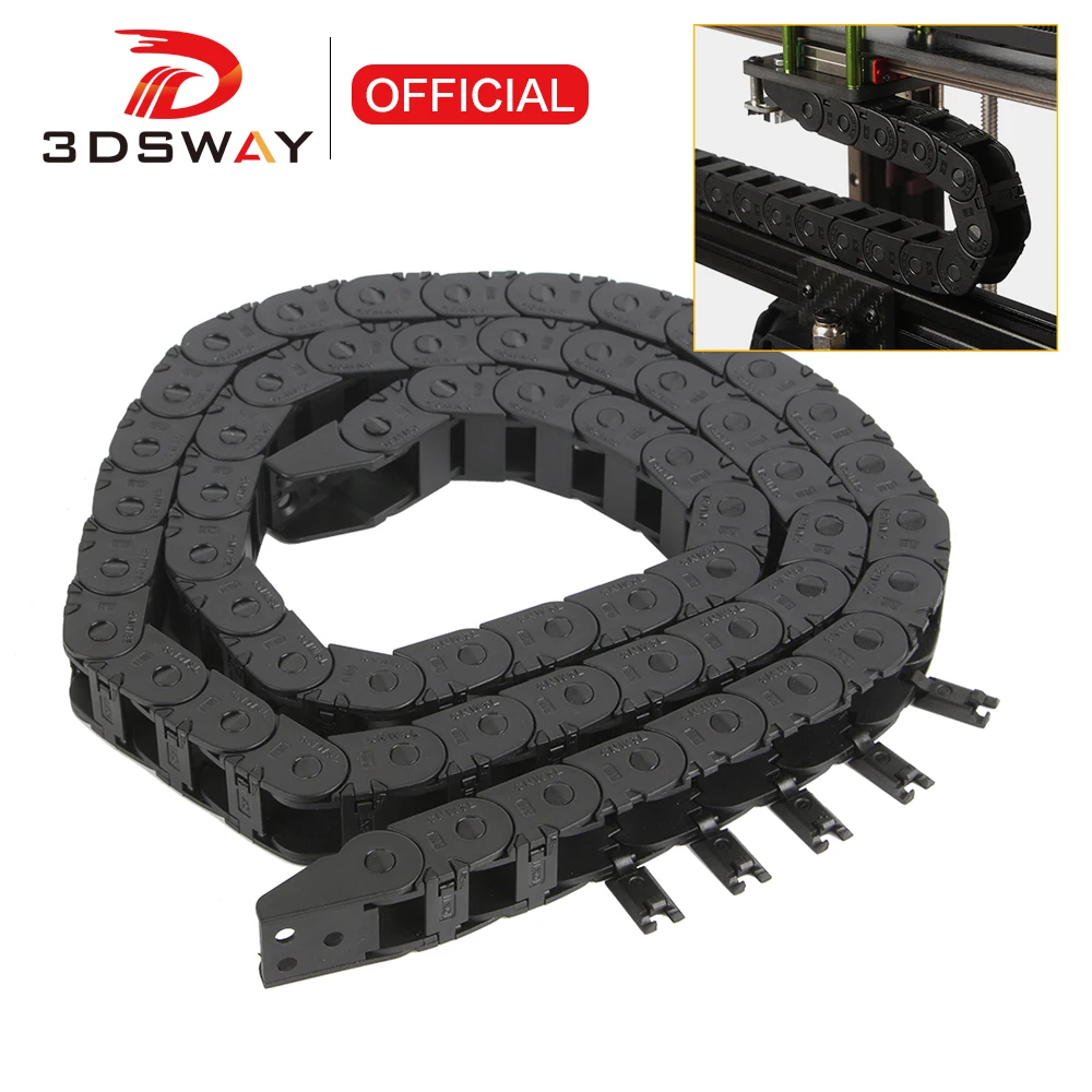 3DSWAY Części do drukarek 3D Łańcuch linki mostkowej 10x11mm Przewód nośny skrzyni biegów Plastikowy przeciąg… 3DSWAY Części do drukarek 3D Łańcuch linki mostkowej 10x11mm Przewód nośny skrzyni biegów Plastikowy przeciąg…