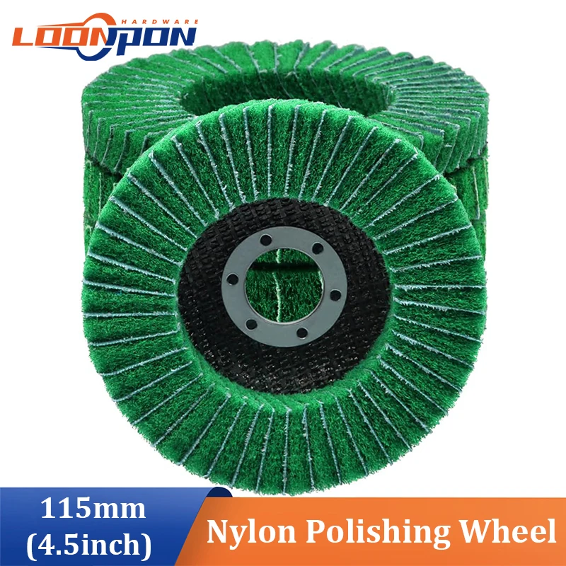 4.5 „115mm tarcza polerska z włókna nylonowego 120 ziarnistość do szlifierki kątowej do polerowania drewna i… 4.5 „115mm tarcza polerska z włókna nylonowego 120 ziarnistość do szlifierki kątowej do polerowania drewna i…