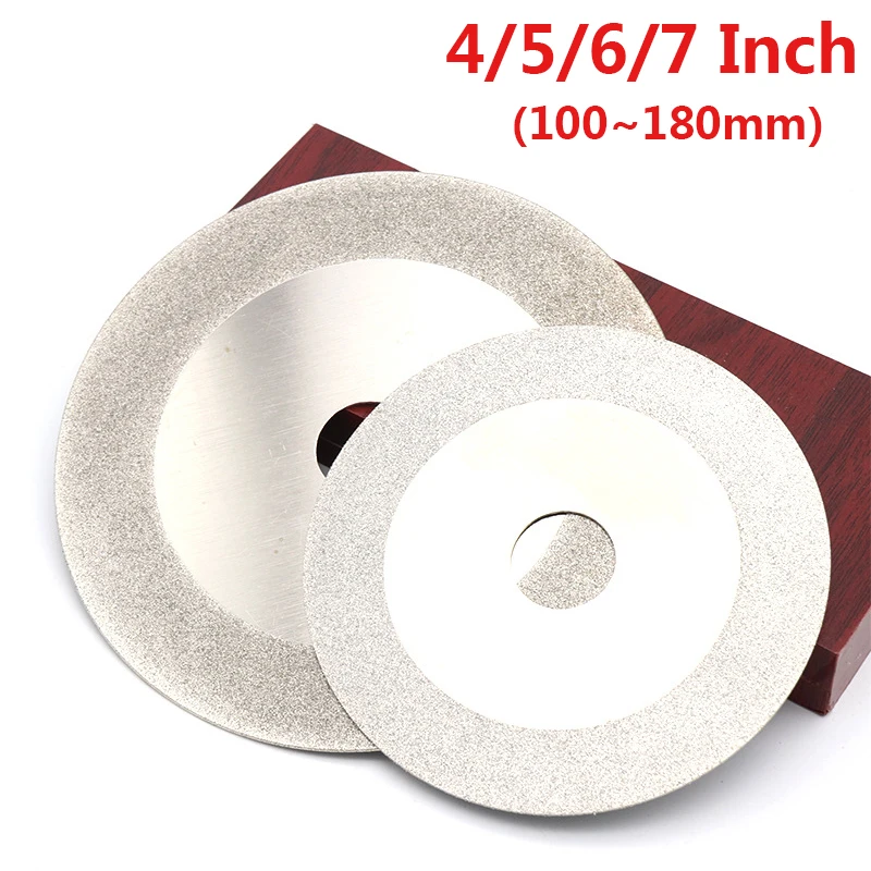 4/5/6/7 Cal diamentowa tarcza tnąca OD 100 ~ 180mm ID 20mm tarcza do cięcia jadeitowego agatu szklane kamienie… 4/5/6/7 Cal diamentowa tarcza tnąca OD 100 ~ 180mm ID 20mm tarcza do cięcia jadeitowego agatu szklane kamienie…