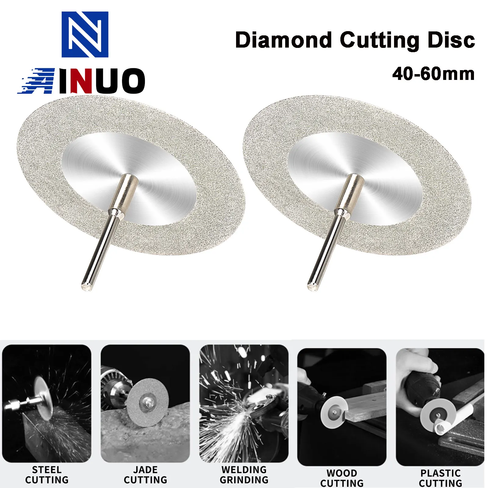 40/50/60mm diamentowa tarcza tnąca wiertarka elektryczna Mini obrotowa tarcza szlifierska DIY cięcie metalu…