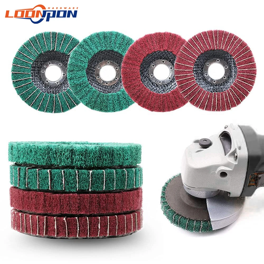 4,5 „115 mm tarcza polerska z klapką z włókna nylonowego o ziarnistości 180 do szlifierki kątowej do… 4,5 „115 mm tarcza polerska z klapką z włókna nylonowego o ziarnistości 180 do szlifierki kątowej do…