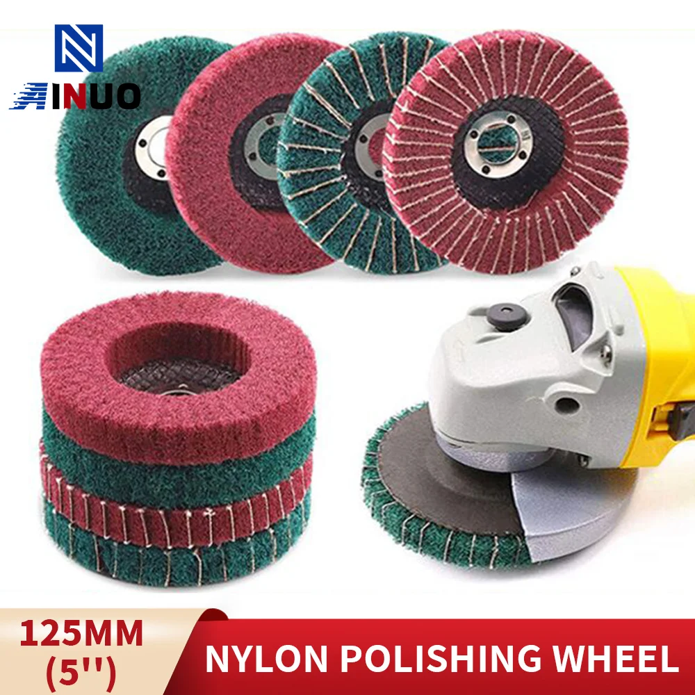 5 cali 125mm listwa z włókna nylonowego tarcza polerska włóknina szlifierska tarcza ścierna do szlifierki… 5 cali 125mm listwa z włókna nylonowego tarcza polerska włóknina szlifierska tarcza ścierna do szlifierki…