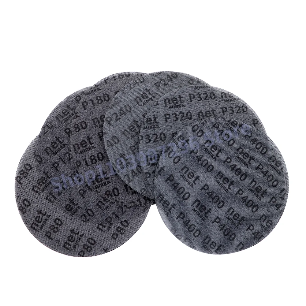 5 SZT. 9-calowe dyski szlifierskie siatkowe Abranet z mocowaniem na rzep, 225 mm, dyski siatkowe z uchwytem…