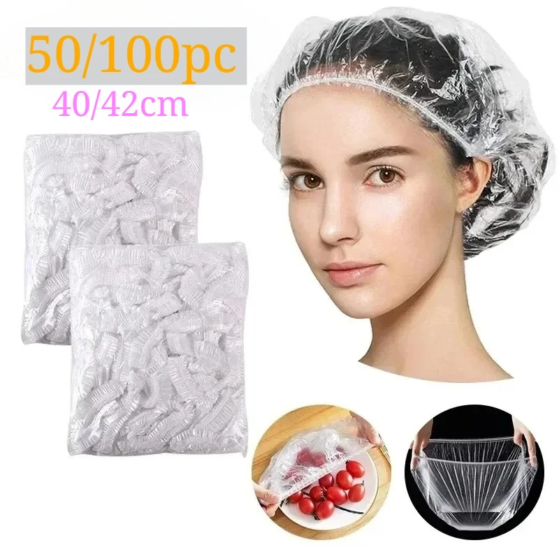 50/100 szt. Jednorazowe czepki kąpielowe dla dzieci 40/42 cm, elastyczne, siateczkowe, plastikowe osłonki na żywność, spożywcze 50/100 szt. Jednorazowe czepki kąpielowe dla dzieci 40/42 cm, elastyczne, siateczkowe, plastikowe osłonki na żywność, spożywcze