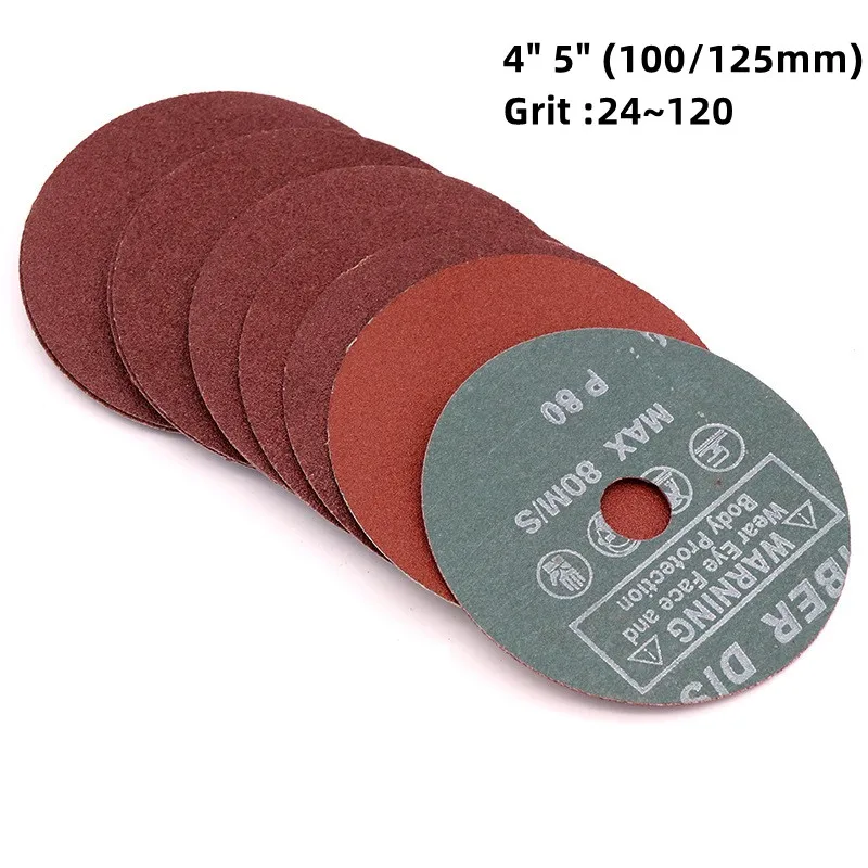 5Ps stalowy papier ścierny tarcze szlifierskie 4 „5” 100/125mm 24 ~ 120 żwir diamentowy szlifierka szlifierka…