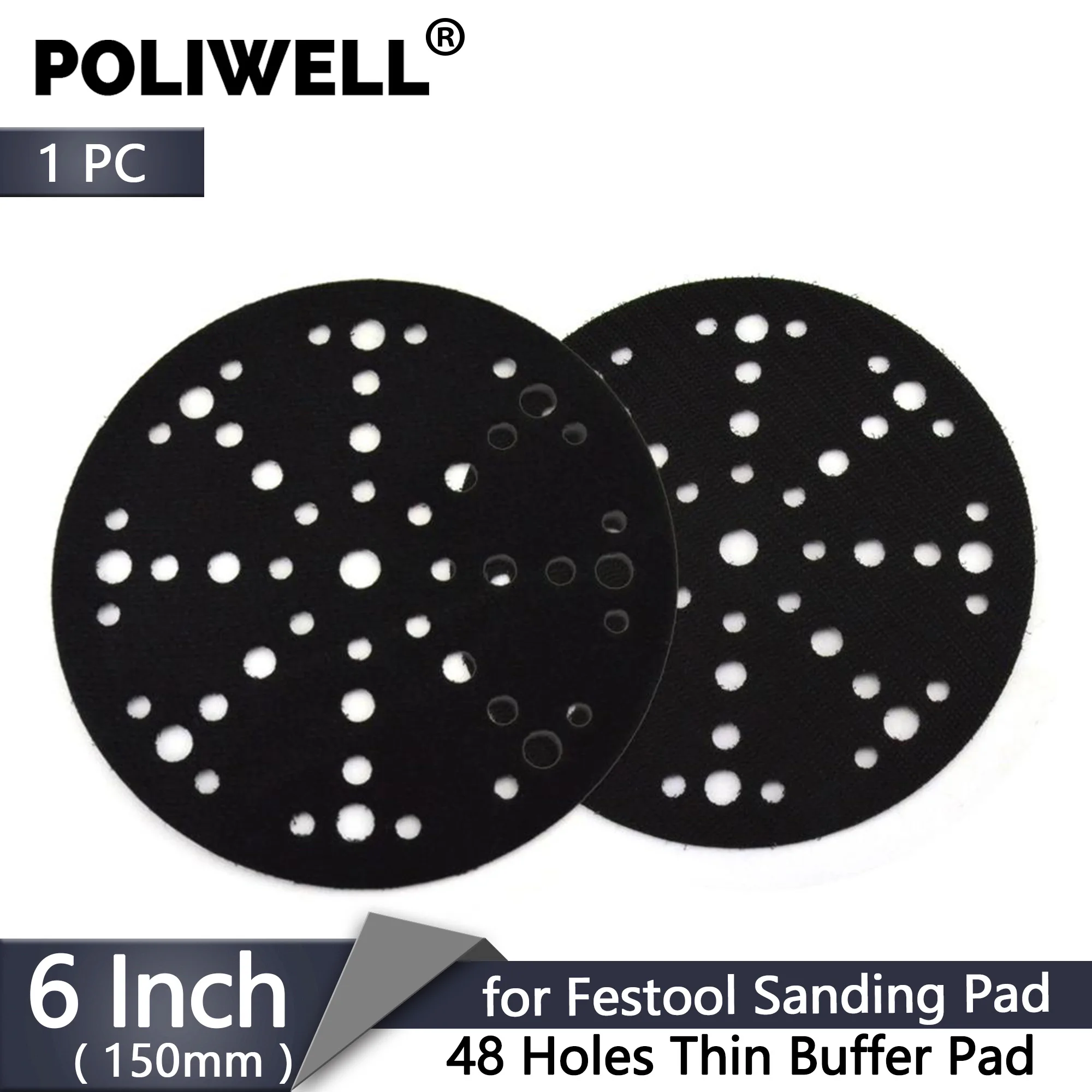 6 cali 150 mm 1 szt. 48 otworów Ultra cienka podkładka szlifierska Festool Podkładka buforowa do papieru… 6 cali 150 mm 1 szt. 48 otworów Ultra cienka podkładka szlifierska Festool Podkładka buforowa do papieru…