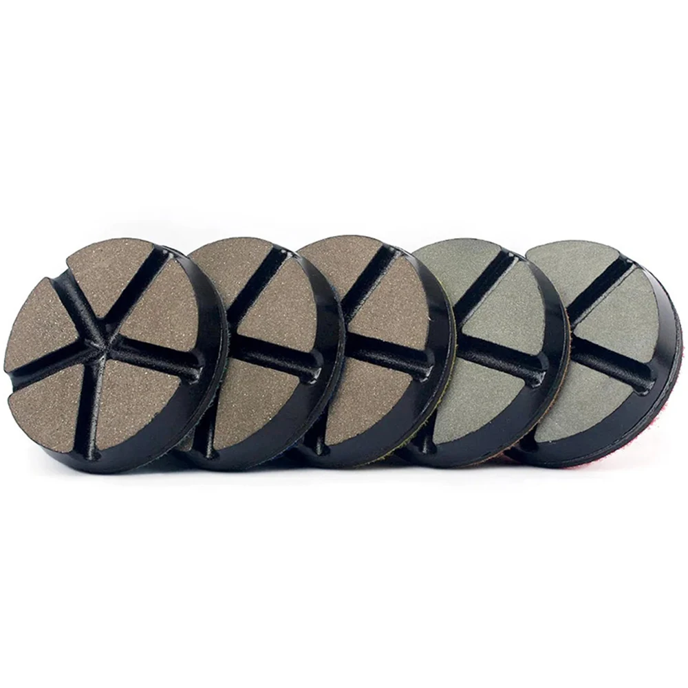 6 szt. 3 Cal 80mm peklowany epoksydowo Cement podłogowy remont polerowania diamentowy blok szlifierski tarcza…