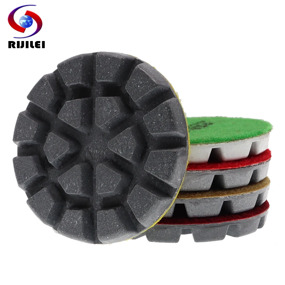 6 sztuk/zestaw 4-calowe suche pady polerskie do betonu, grubość 10 mm, diamentowe tarcze szlifierskie do… 6 sztuk/zestaw 4-calowe suche pady polerskie do betonu, grubość 10 mm, diamentowe tarcze szlifierskie do…