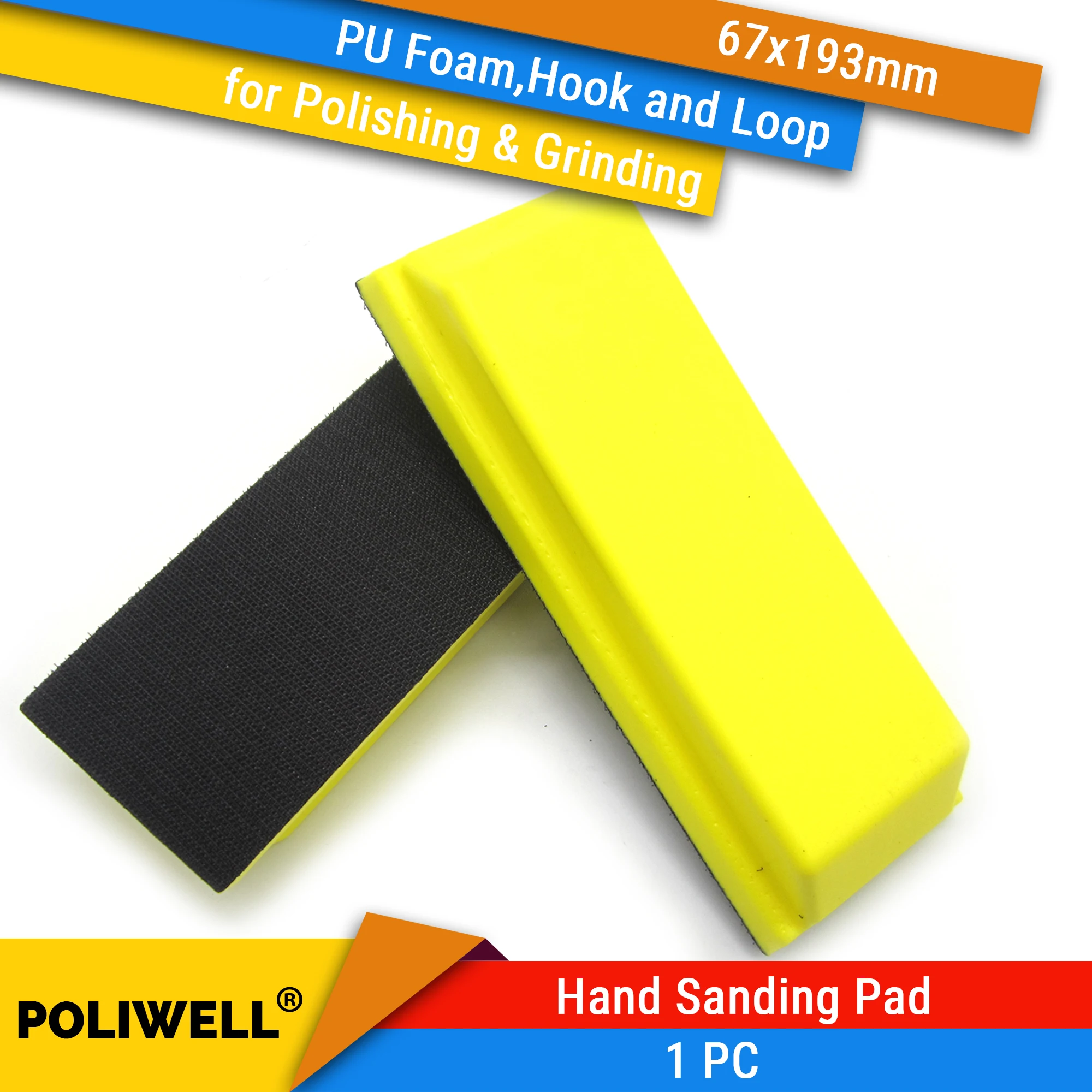 67x193mm szlifowanie ręczne blok prostokąt hak podkład PU pianka stopa szlifierska do haczyków i pętli ścierne… 67x193mm szlifowanie ręczne blok prostokąt hak podkład PU pianka stopa szlifierska do haczyków i pętli ścierne…