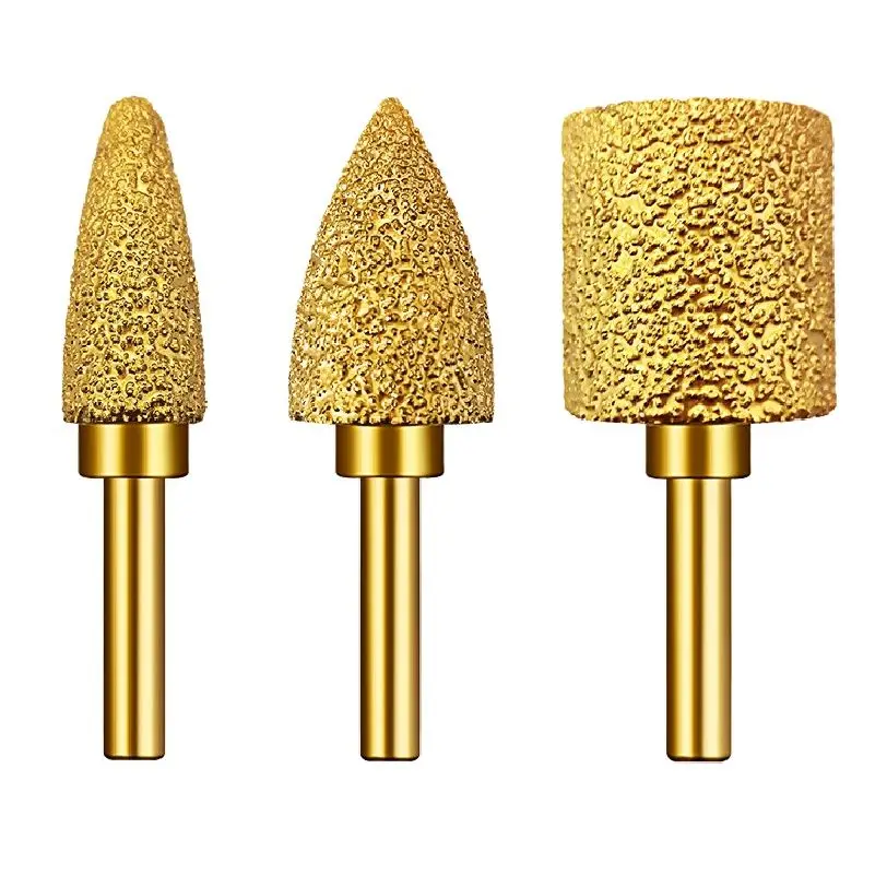 6mm Shank lutowana próżniowo diamentowa głowica szlifierska pilnikarka do kamienia szary żeliwny żeliwo… 6mm Shank lutowana próżniowo diamentowa głowica szlifierska pilnikarka do kamienia szary żeliwny żeliwo…
