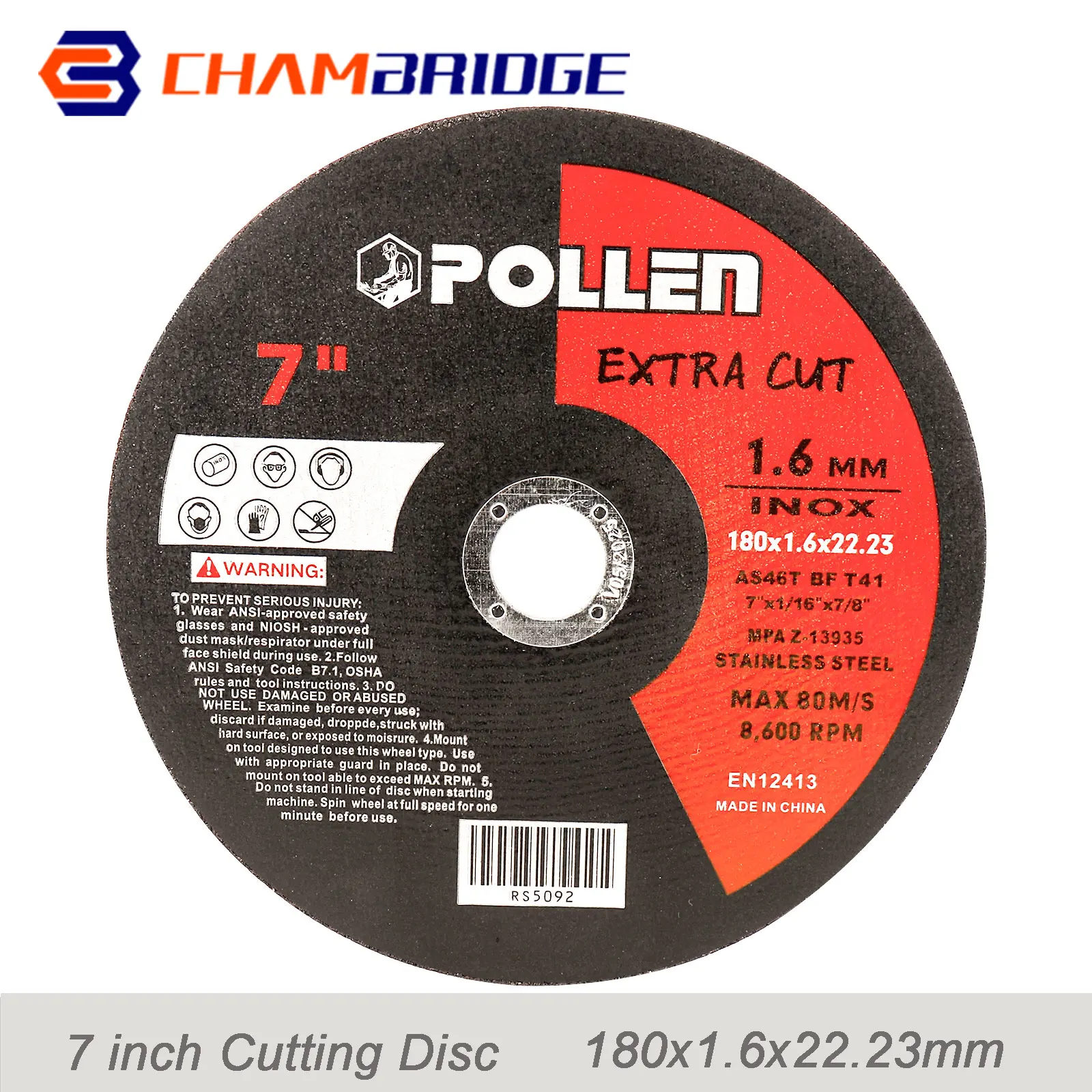 7 Cal 180mm tarcza tnąca metalowa tarcza tnąca do szlifierki kątowej metalowa tarcza tnąca do żelaza 1-2 szt.