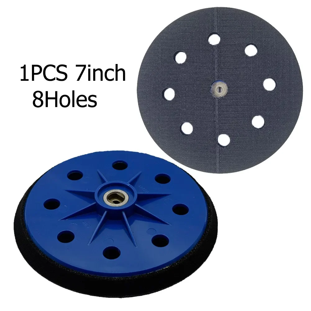7-calowa 180 mm 8-otworowa tarcza szlifierska do polerowania ścian Hak i pętla z gwintem 6 mm Miękka podkładka… 7-calowa 180 mm 8-otworowa tarcza szlifierska do polerowania ścian Hak i pętla z gwintem 6 mm Miękka podkładka…