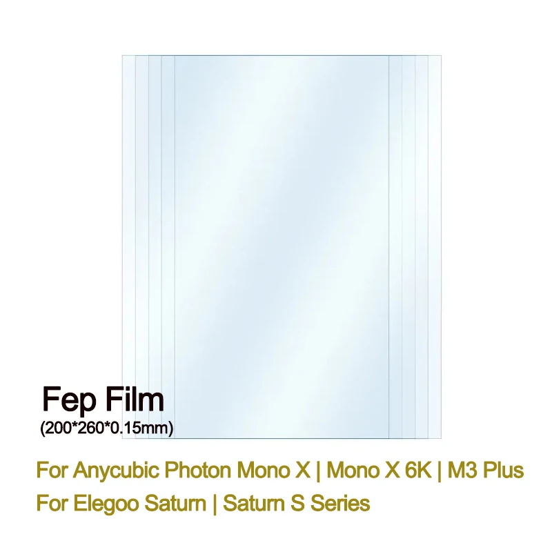 8,9 -9,25-calowa folia FEP 260 * 200 * 0,15 mm do drukarki 3D ANYCUBIC Photon Mono X 6Ks 4K M3 Plus Elegoo… 8,9 -9,25-calowa folia FEP 260 * 200 * 0,15 mm do drukarki 3D ANYCUBIC Photon Mono X 6Ks 4K M3 Plus Elegoo…