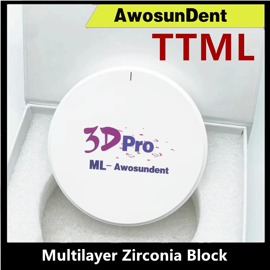 98X18mm 3D Pro wielowarstwowe cyrkonie puste materiały eksploatacyjne z cyrkoniami bloki CADCAM frezarka 98X18mm 3D Pro wielowarstwowe cyrkonie puste materiały eksploatacyjne z cyrkoniami bloki CADCAM frezarka