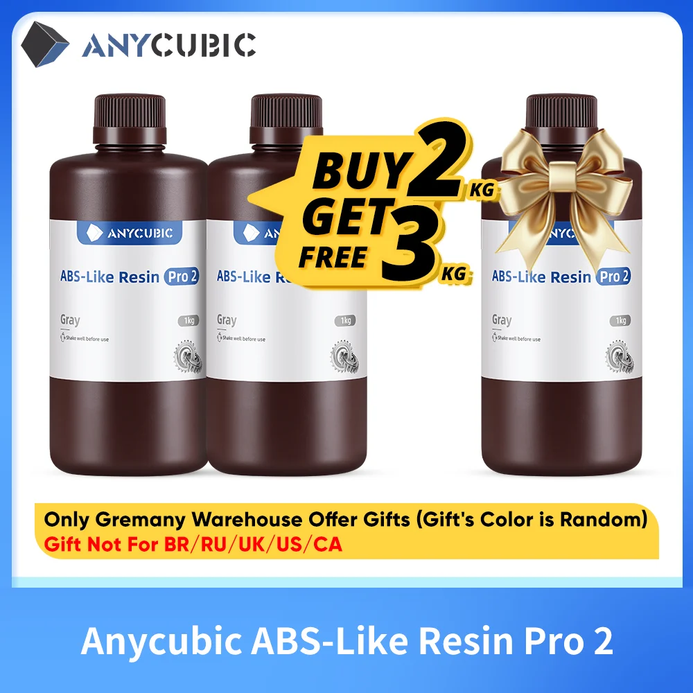 ANYCUBIC ABS-Like Pro 2 drukarka 3D żywica twardość i wytrzymałość 405nm fotopolimer utwardzany promieniami UV… ANYCUBIC ABS-Like Pro 2 drukarka 3D żywica twardość i wytrzymałość 405nm fotopolimer utwardzany promieniami UV…