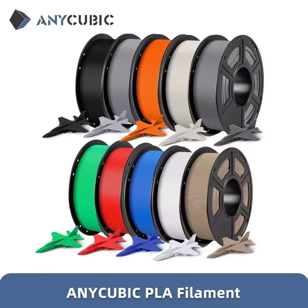 ANYCUBIC Filament PLA Multicolor do Drukarek 3D 1.75mm 1kg/Rolka Plastikowy Gumowy Materiał Konsumpcyjny do…