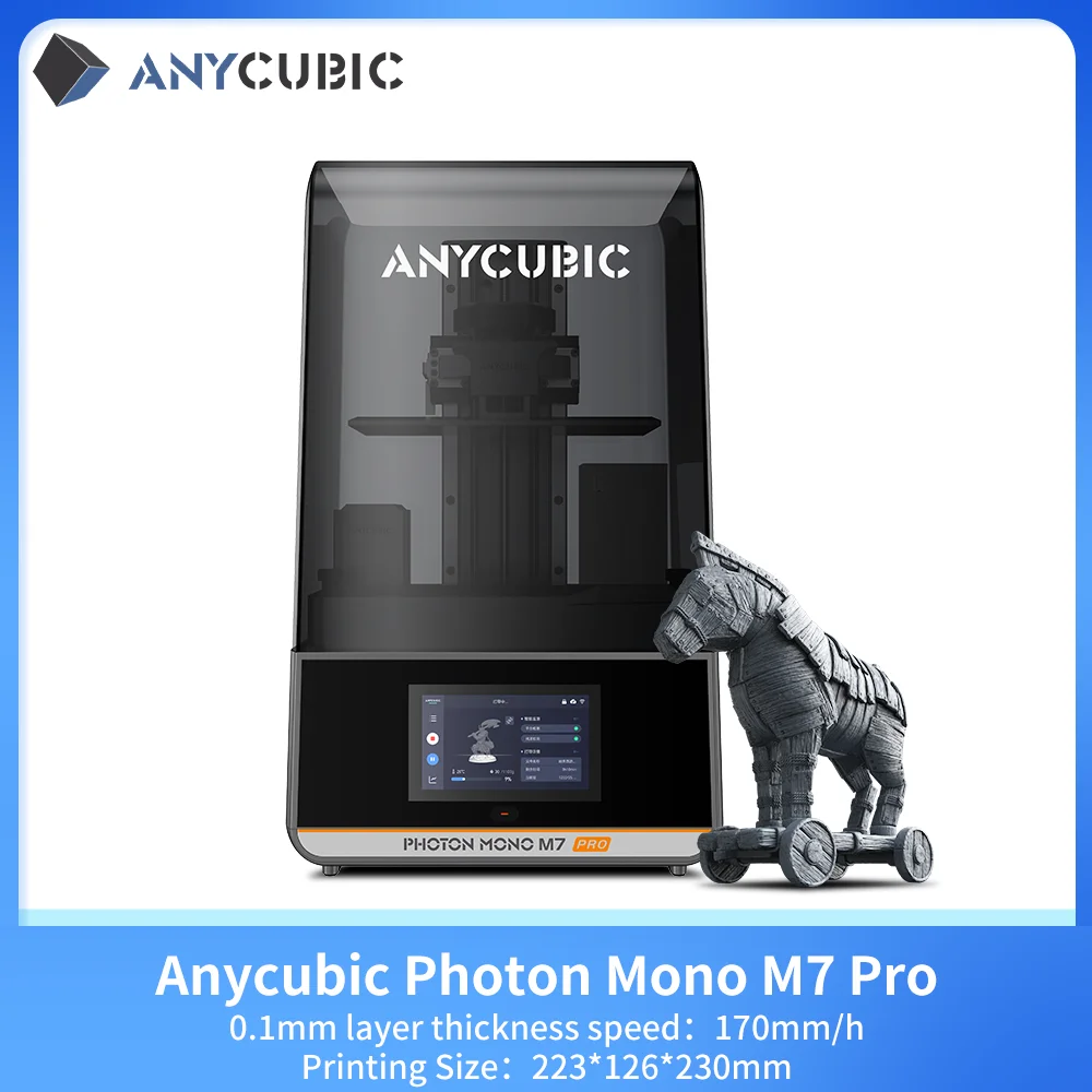 ANYCUBIC Photon Mono M7 Pro Drukarka 3D z żywicy UV 10-calowa drukarka 3D LCD 14K z automatycznym… ANYCUBIC Photon Mono M7 Pro Drukarka 3D z żywicy UV 10-calowa drukarka 3D LCD 14K z automatycznym…