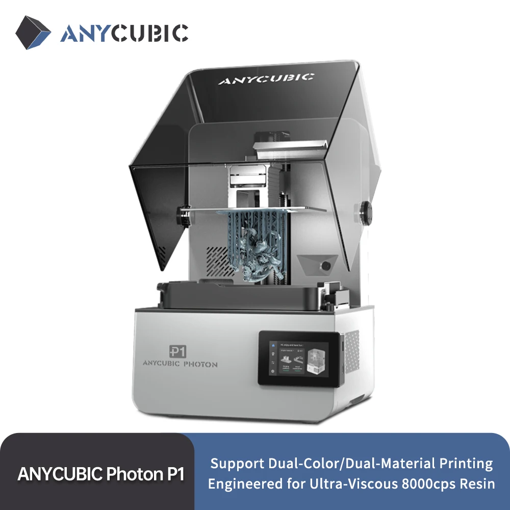 ANYCUBIC Photon P1 Drukarka 3D do żywicy z obsługą druku dwukolorowego i wielomateriałowego, precyzyjnie…