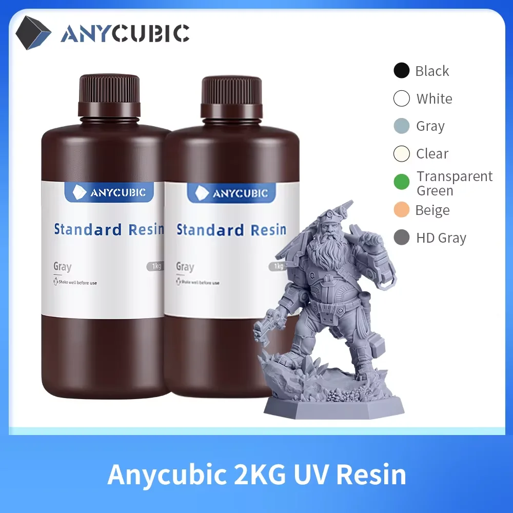 ANYCUBIC żywica UV do drukarki 3D płynny fotopolimer 405nm standardowa żywica drukarka 3D materiały drukarskie…