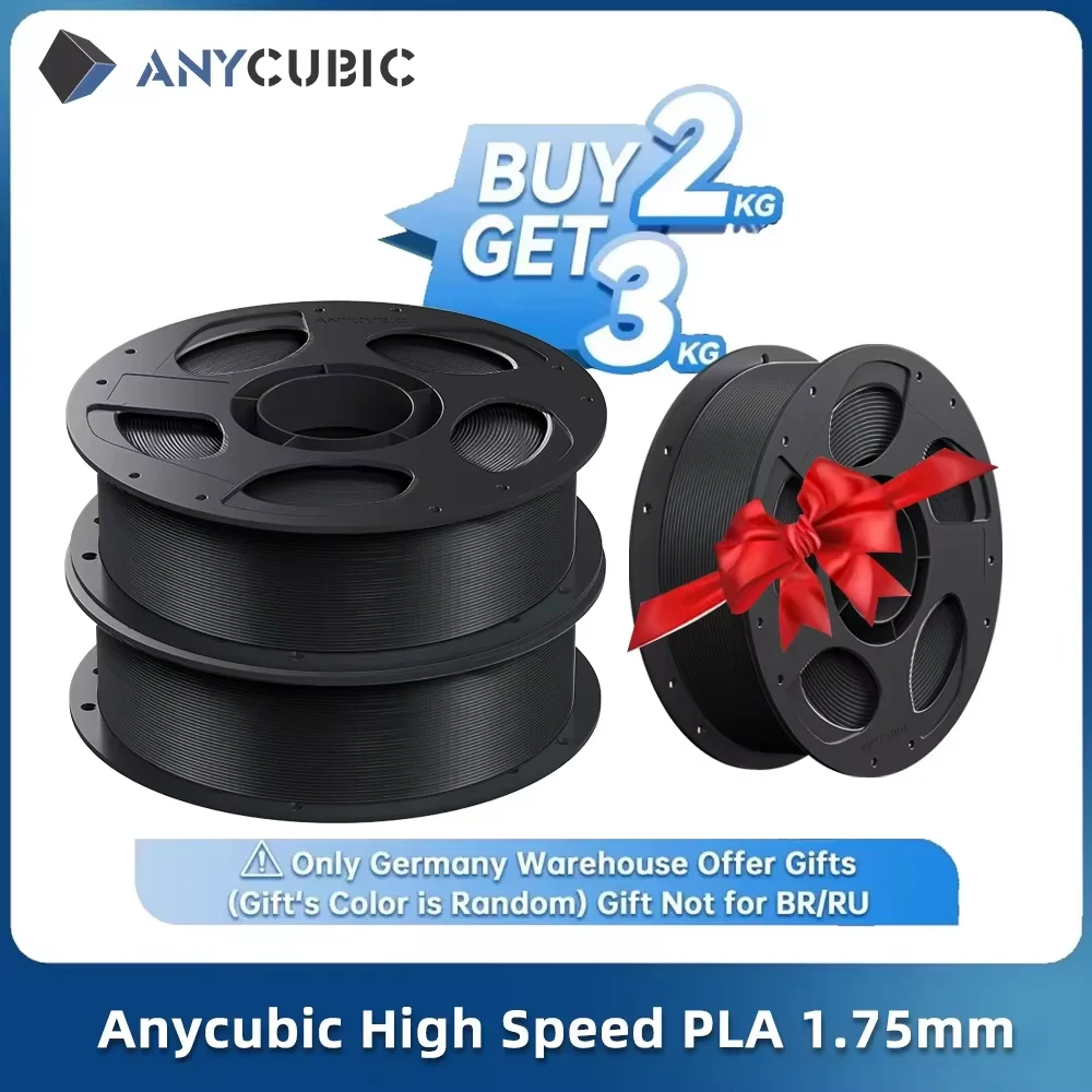 Anysześcienny szybkobieżny Filament PLA 1.75mm 1KG do drukarek 3D FDM z tworzywa sztucznego materiały…