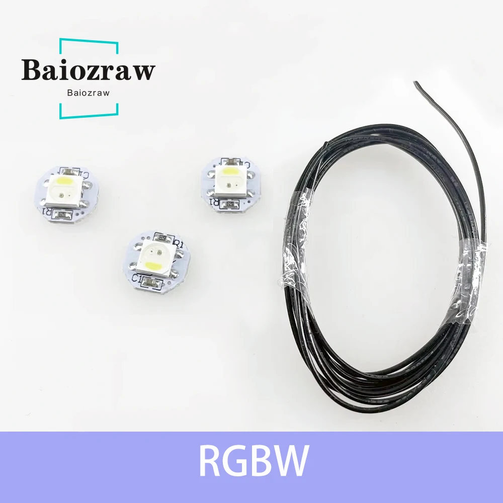 Baiozraw NeoPixel RGBW Mini przycisk PCB 1M 30AWG kable PTFE do drukarki 3D Voron 2.4 Voron Trident… Baiozraw NeoPixel RGBW Mini przycisk PCB 1M 30AWG kable PTFE do drukarki 3D Voron 2.4 Voron Trident…