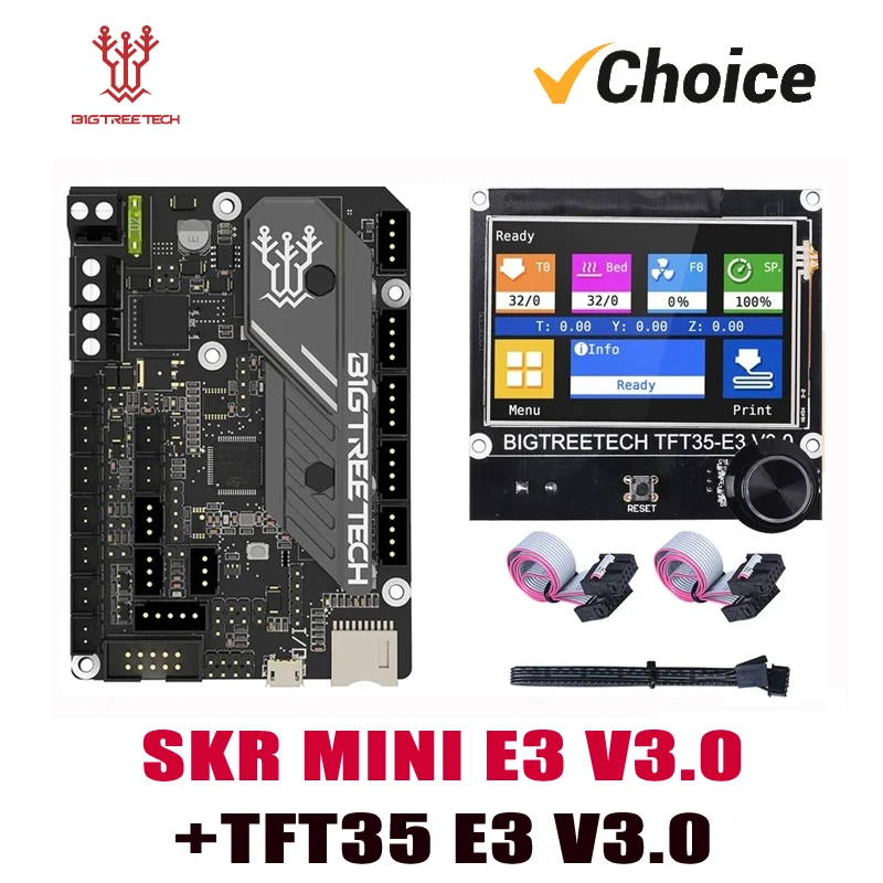 BIGTREETECH 3D płyta główna SKR Mini E3 V3.0 + TFT35 E3 v3 V3.0 ekran na pokładzie TMC2209 dla Ender 3 Pro…