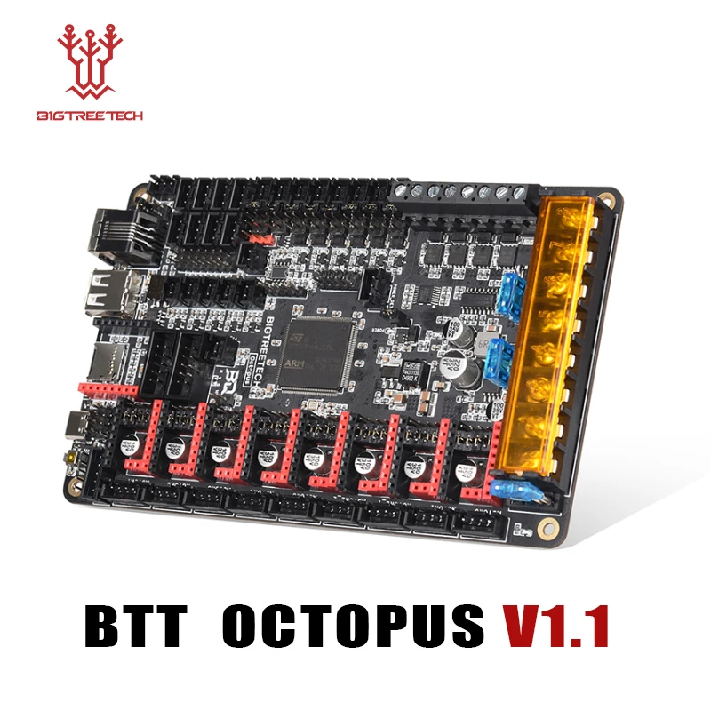 BIGTREETECH BTT OCTOPUS V1.1 32bit Control Board TMC2209 TMC2208 UART 3D Printer Parts Motherboard Ender 3 V2… BIGTREETECH BTT OCTOPUS V1.1 32bit Control Board TMC2209 TMC2208 UART 3D Printer Parts Motherboard Ender 3 V2…