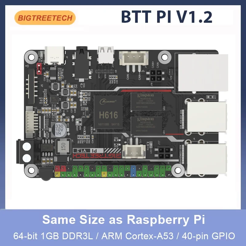 BIGTREETECH BTT PI V1.2 Board Quad Core Cortex-A53 2.4G WiFi 40Pin GPIO VS Raspberry PI 3B Orange Pi For… BIGTREETECH BTT PI V1.2 Board Quad Core Cortex-A53 2.4G WiFi 40Pin GPIO VS Raspberry PI 3B Orange Pi For…