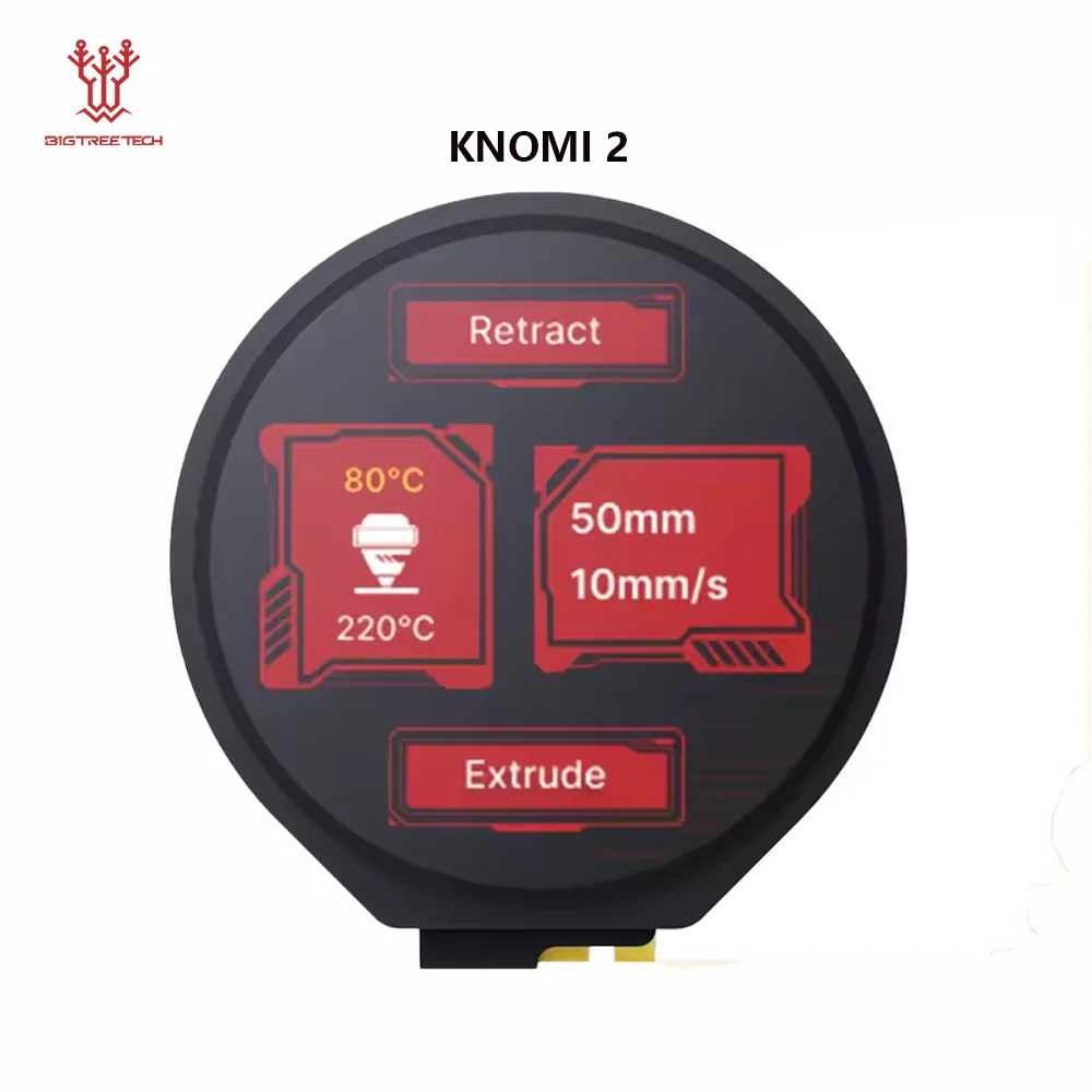 BIGTREETECH KNOMI 1,28-calowy okrągły ekran wyświetlacza do drukarek 3D Klipper Voron V2.4 Voron Stealthburner…