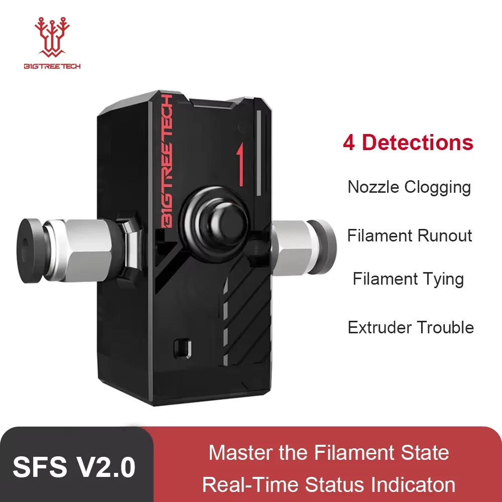 BIGTREETECH Smart Filament Sensor Filament V2.0 Break Detection Module BTT SFS V1.0 dla drukarek 3D Ender 3…