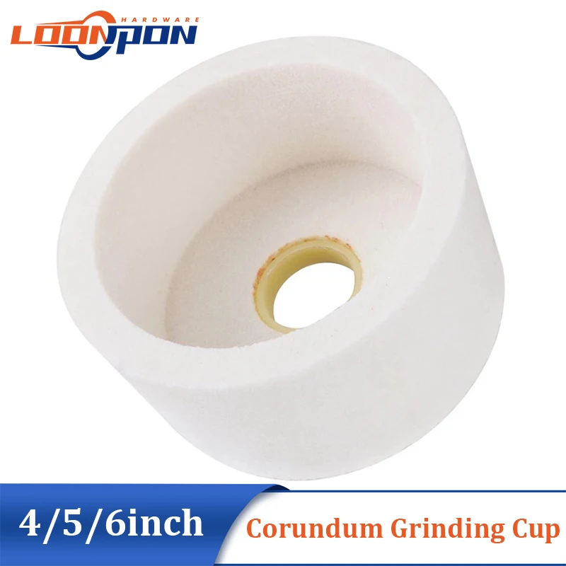 Ceramiczny kubek szlifierski korund 4 cale/5 cali/6 cali ścierny kubek do polerowania szlifowanie marmuru… Ceramiczny kubek szlifierski korund 4 cale/5 cali/6 cali ścierny kubek do polerowania szlifowanie marmuru…