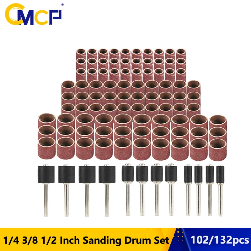 CMCP 102/132 szt. Zestaw bębnów szlifierskich 1/4 3/8 1/2 cala taśmy szlifierskie z trzpieniami szlifierskimi… CMCP 102/132 szt. Zestaw bębnów szlifierskich 1/4 3/8 1/2 cala taśmy szlifierskie z trzpieniami szlifierskimi…
