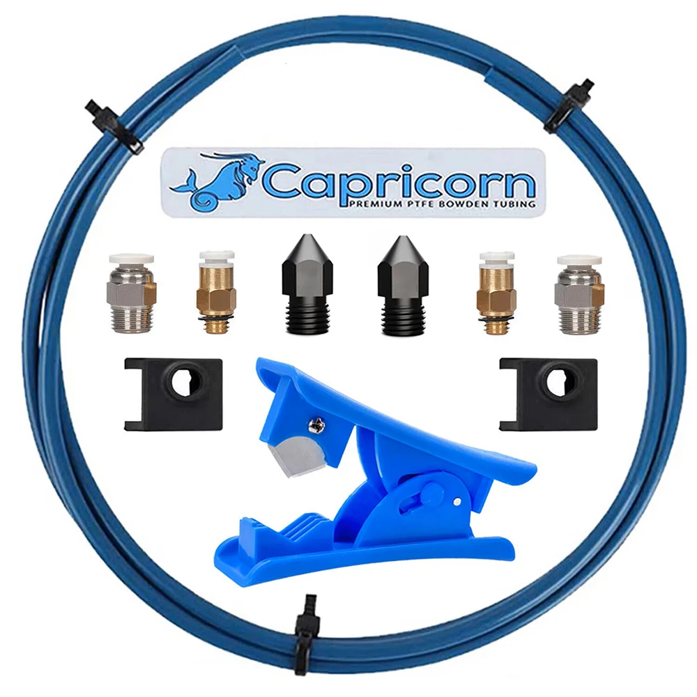 Creality 3D Capricorn Rurka Bowden PTFE Seria XS Niebieska 1M Szybkozłączka Pneumatyczna 1 szt. Złączka… Creality 3D Capricorn Rurka Bowden PTFE Seria XS Niebieska 1M Szybkozłączka Pneumatyczna 1 szt. Złączka…