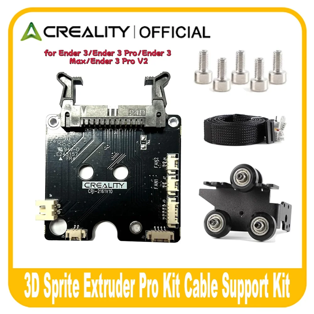 CREALITY 3D Sprite Extruder Pro Kit Zestaw wsporników kabli do Ender-3/Ender-3 Pro/Ender-3 MAX/Ender-3 V2… CREALITY 3D Sprite Extruder Pro Kit Zestaw wsporników kabli do Ender-3/Ender-3 Pro/Ender-3 MAX/Ender-3 V2…