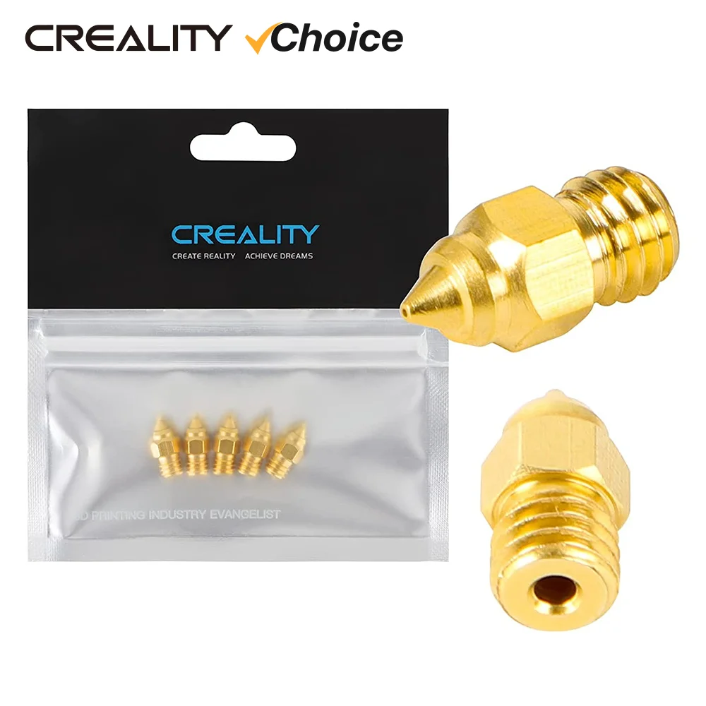 Creality 5 sztuk/zestaw 0.2/0.4/0.6/0.8/1.0mm Hotend Extruder mosiężne dysze do drukarki CR-6 SE/Ender-3… Creality 5 sztuk/zestaw 0.2/0.4/0.6/0.8/1.0mm Hotend Extruder mosiężne dysze do drukarki CR-6 SE/Ender-3…