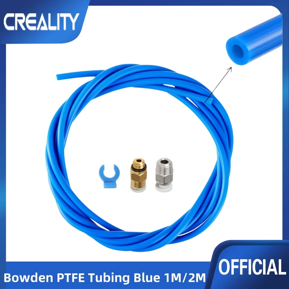 CREALITY Bowden PTFE Tubing Blue 1M/2M Części do drukarek 3D do filamentu 1,75 mm Żywica PTFE Premium… CREALITY Bowden PTFE Tubing Blue 1M/2M Części do drukarek 3D do filamentu 1,75 mm Żywica PTFE Premium…