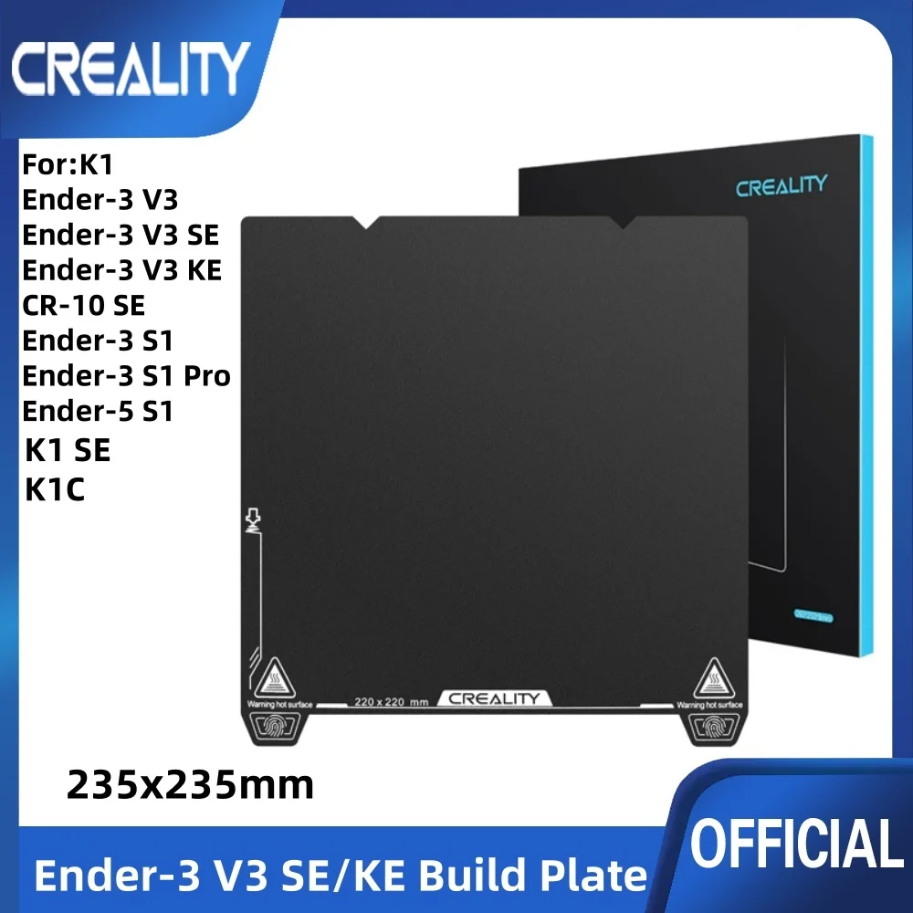 Creality Build Plate 235x235mm Powłoka EP Teksturowane prześcieradło Elastyczna platforma magnetyczna ze stali… Creality Build Plate 235x235mm Powłoka EP Teksturowane prześcieradło Elastyczna platforma magnetyczna ze stali…