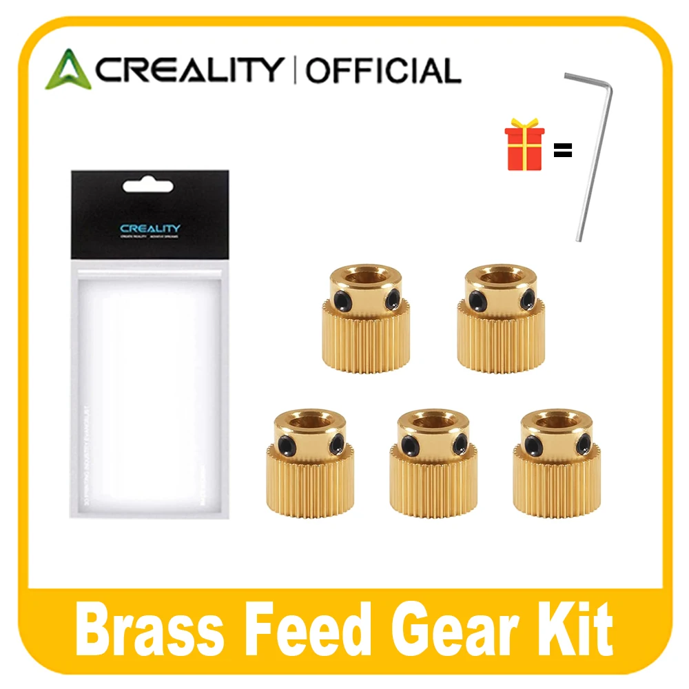 Creality Ender 3 Mosiężna przekładnia koła wytłaczającego 26/40 zębów do drukarki 3D CR-10/Ender 3 Pro/Ender 3… Creality Ender 3 Mosiężna przekładnia koła wytłaczającego 26/40 zębów do drukarki 3D CR-10/Ender 3 Pro/Ender 3…