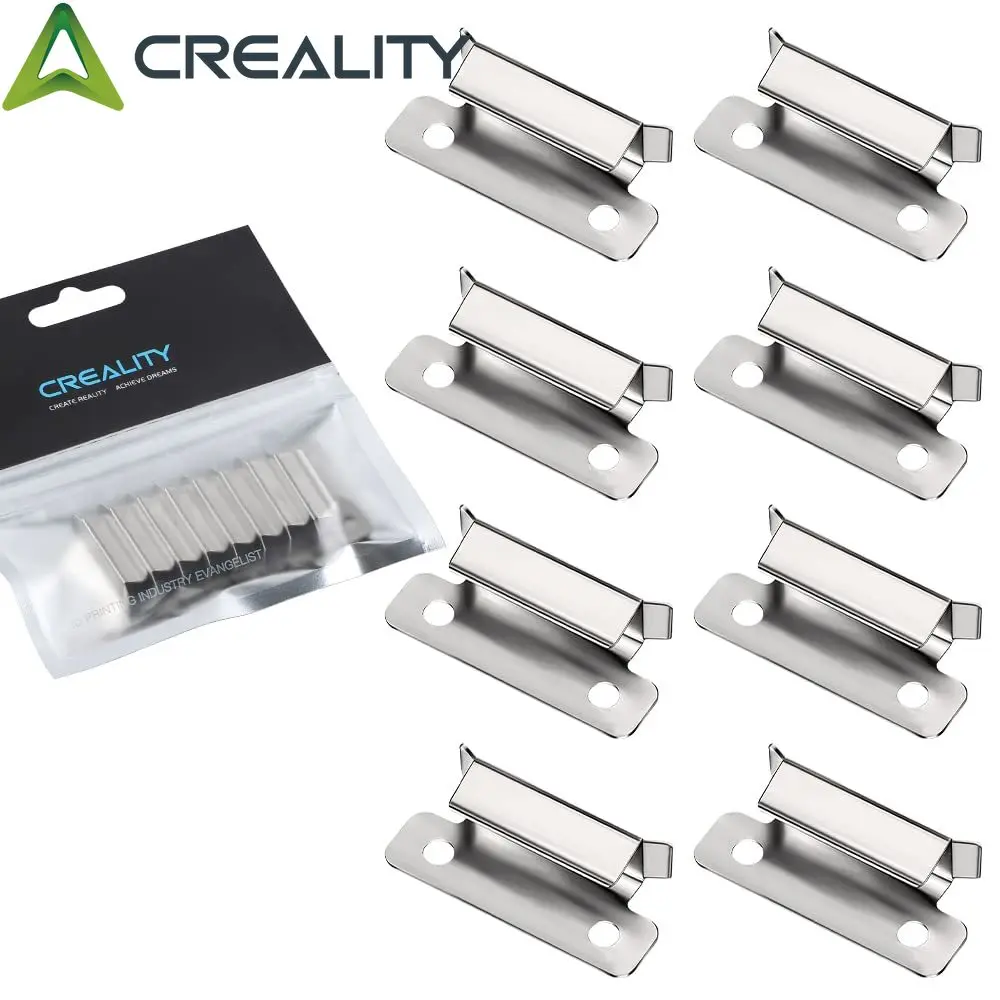 Creality Ender 3 Szklane klipsy do łóżek 8 sztuk Drukarka 3D 7 mm Srebrne klipsy do łóżek ze stali nierdzewnej… Creality Ender 3 Szklane klipsy do łóżek 8 sztuk Drukarka 3D 7 mm Srebrne klipsy do łóżek ze stali nierdzewnej…