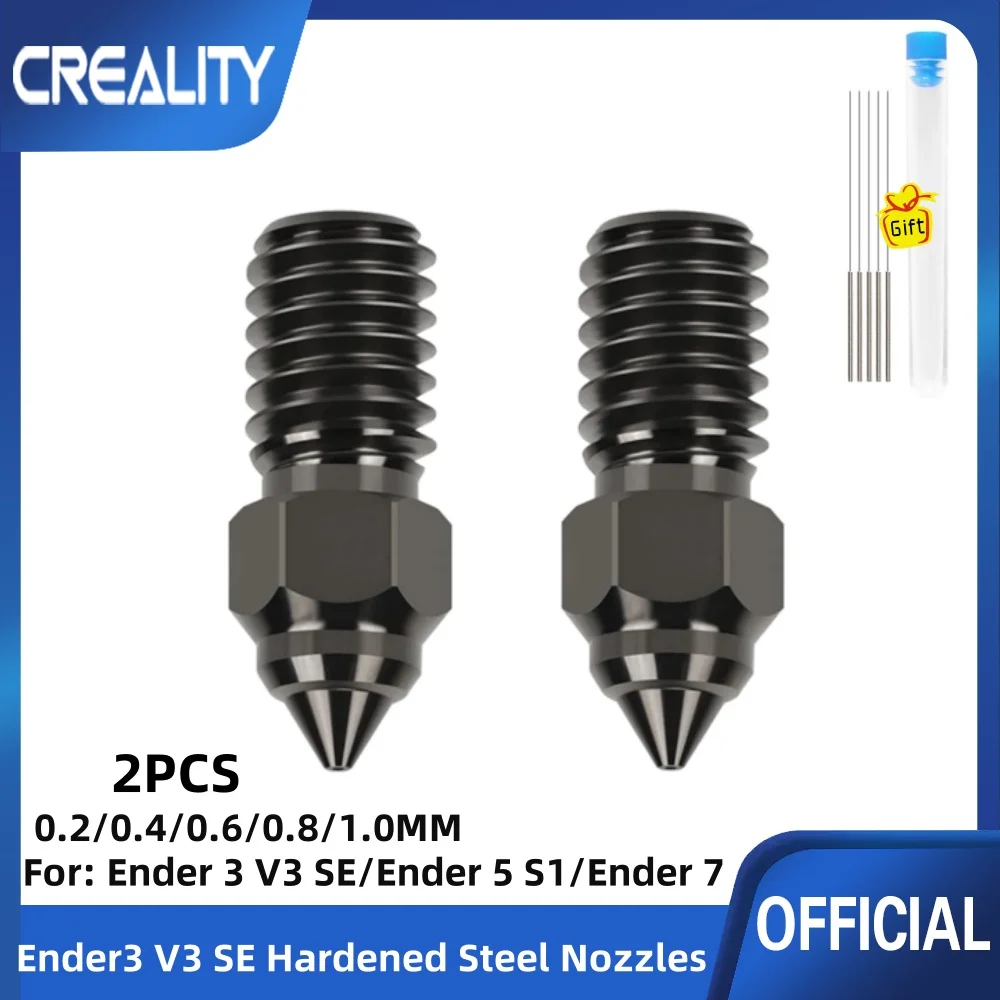 Creality Ender 3 V3 SE /Ender 7/Ender 5 S1 Dysza ze stali hartowanej 1,0/0,8/0,6/0,4/0,2 mm Dysza akcesoriów… Creality Ender 3 V3 SE /Ender 7/Ender 5 S1 Dysza ze stali hartowanej 1,0/0,8/0,6/0,4/0,2 mm Dysza akcesoriów…