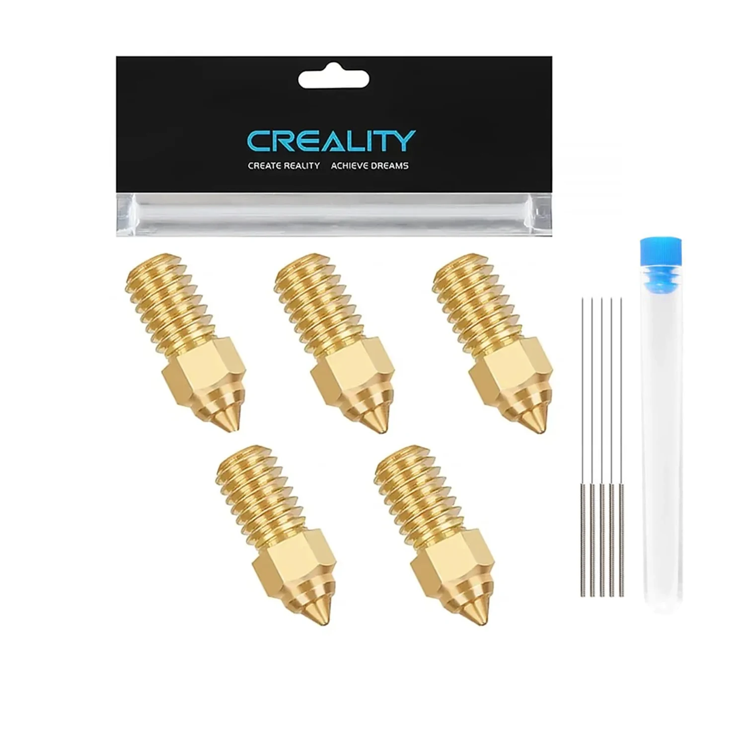 Creality Ender 3 V3 SE Nozzles 5PCS 0.2/0.4/0.6/0.8/1.0 M6 Zestaw dysz do Ender 3 V3 SE, Ender 5 S1, Ender 7… Creality Ender 3 V3 SE Nozzles 5PCS 0.2/0.4/0.6/0.8/1.0 M6 Zestaw dysz do Ender 3 V3 SE, Ender 5 S1, Ender 7…