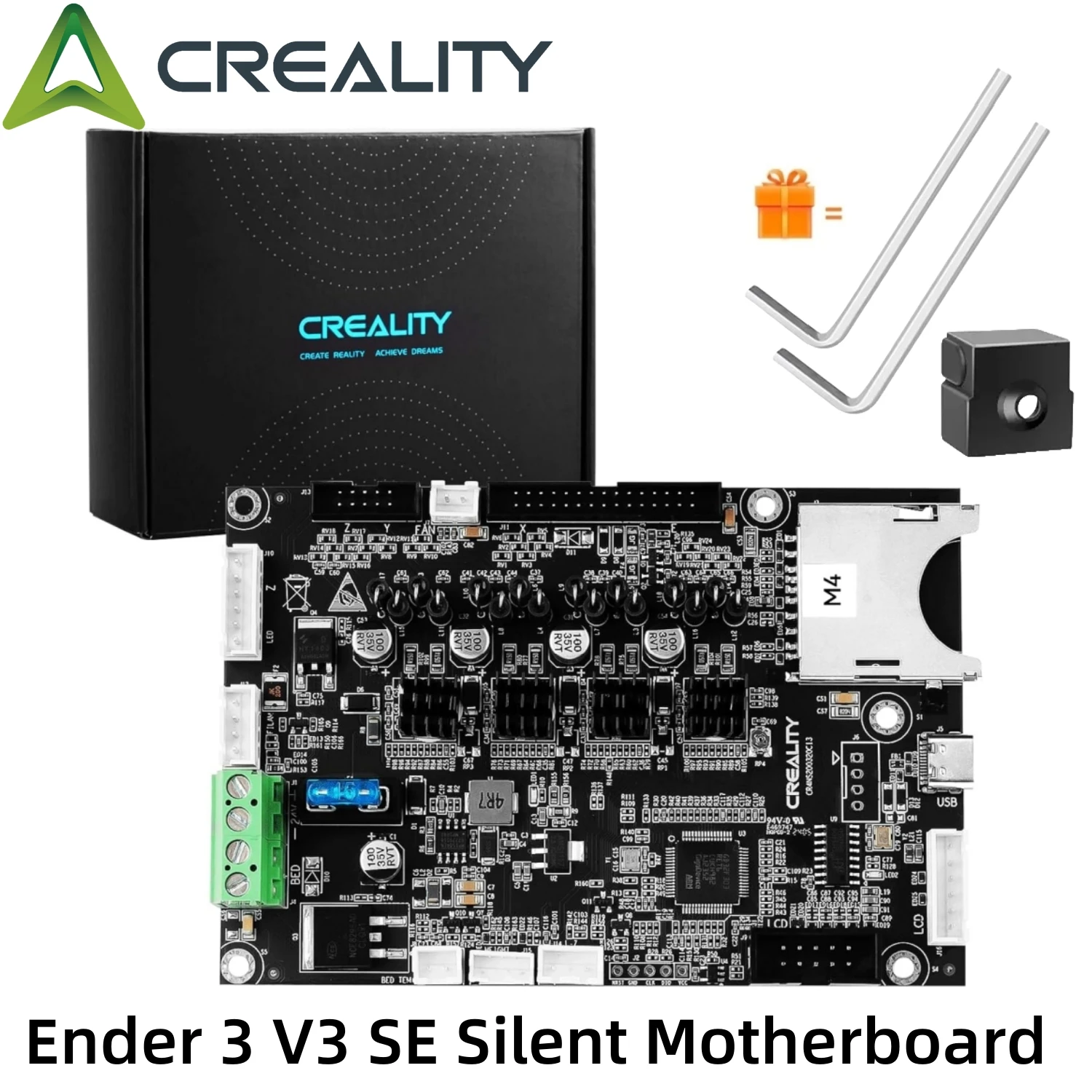 CREALITY Ender 3 V3 SE Silent Motherboard 32 Bit Silent Mainboard z sterownikiem MS35774 do drukarki 3D… CREALITY Ender 3 V3 SE Silent Motherboard 32 Bit Silent Mainboard z sterownikiem MS35774 do drukarki 3D…
