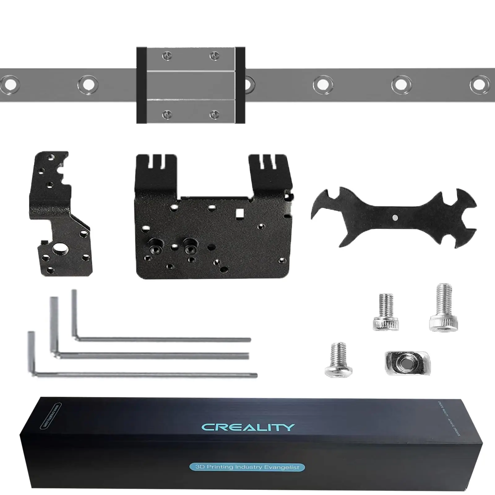 Creality Ender 3 X-axis MGN12C Zestaw prowadnic liniowych z wspornikiem mocującym Płytka mocująca Zestaw…