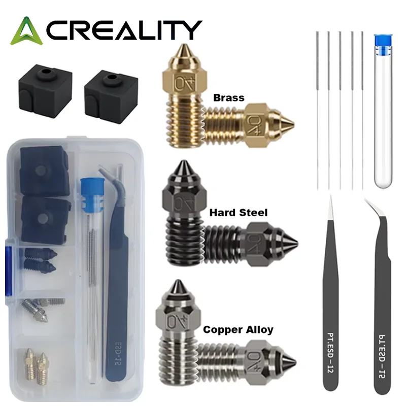Creality Original Ender 3 V3 SE Zestaw mosiężnych dysz, szybkie mosiężne dysze do drukarki 3D Ender 3 V3… Creality Original Ender 3 V3 SE Zestaw mosiężnych dysz, szybkie mosiężne dysze do drukarki 3D Ender 3 V3…